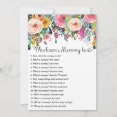 Invitation Jeu de fleurs 2x Jeu Baby shower 5x7" Taille (Dos)