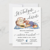 Invitation Jeu de football à la porte arrière BBQ Bière Showe (Devant)