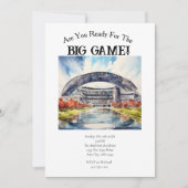 Invitation Jeu de football Jour Big Game Party (Devant)