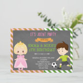 Invitation Jeu de football Princess (Debout devant)