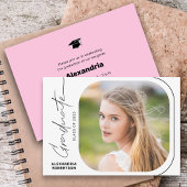 Invitation Jeu de graduation photo minimal de script moderne