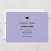 Invitation Jeu de graduation photo minimal de script moderne (Dos)