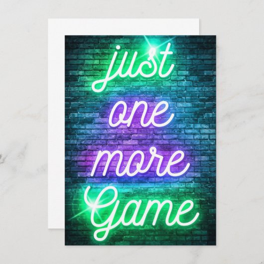 Invitation Jeu de jeu juste un de plus (Devant / Derrière)