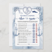 Invitation Jeu de la chaussure pour une douche de mariée sur  (Devant)