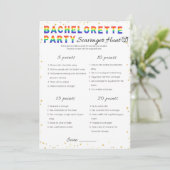 Invitation Jeu de la partie de bachelorette lesbienne, chasse (Debout devant)