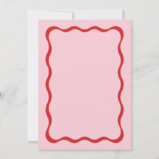 Invitation Jeu de mariage devinez la robe imprimable rose rou (Dos)