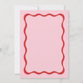 Invitation Jeu de mariage devinez la robe rose imprimable (Dos)