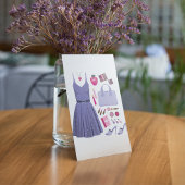 Invitation Jeu de mode violet