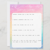 Invitation Jeu de Mots Croisés des Écritures de la Mère Arc-e (Devant)