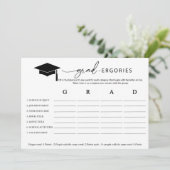 Invitation Jeu de mots de graduation (Debout devant)