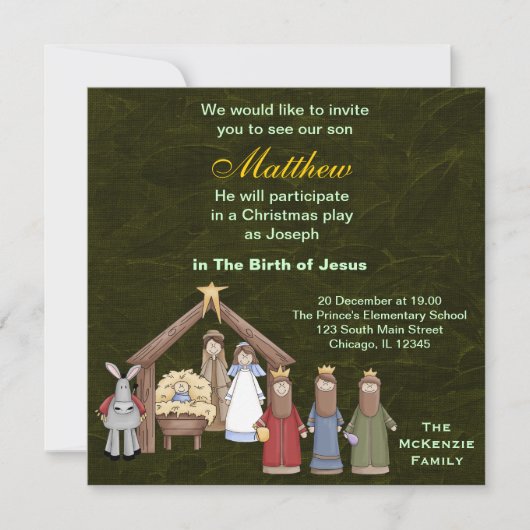 Invitation Jeu de Noël (Devant)