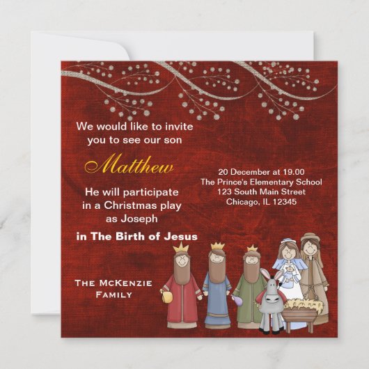 Invitation Jeu de Noël (Devant)