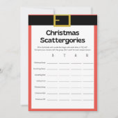 Invitation Jeu de Noël amusant - Pas modifiable - (Devant)