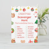 Invitation Jeu de Noël amusant - Pas modifiable - (Debout devant)