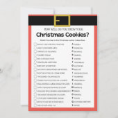 Invitation Jeu de Noël amusant - Pas modifiable - (Devant)