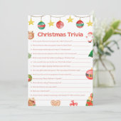 Invitation Jeu de Noël amusant - Pas modifiable - (Debout devant)