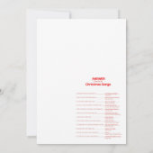 Invitation Jeu de Noël amusant - Pas modifiable - (Dos)