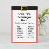 Invitation Jeu de Noël amusant - Pas modifiable - (Debout devant)