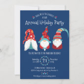 Invitation Jeu de Noël moderne Fête de Noël bleu (Devant)