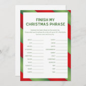 Invitation Jeu de Noël - Non modifiable - (Devant / Derrière)