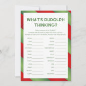 Invitation Jeu de Noël - Non modifiable - (Devant)