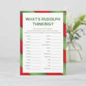 Invitation Jeu de Noël - Non modifiable - (Debout devant)