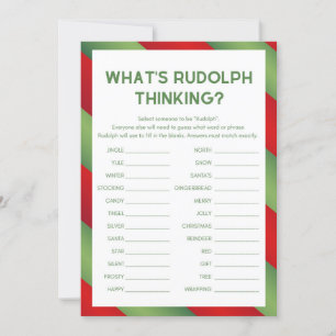 Invitation Jeu de Noël - Non modifiable -