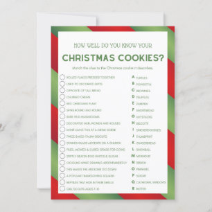 Invitation Jeu de Noël - Non modifiable -