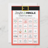 Invitation Jeu de Noël père Noël - Pas modifiable - (Devant)