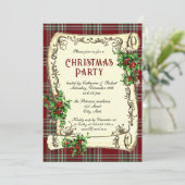 Invitation Jeu de Noël traditionnel Plaid (Debout devant)