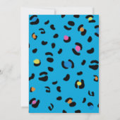 Invitation Jeu de piscine jumeaux Anniversaire Splash Leopard (Dos)