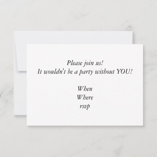 Invitation Jeu de plan P-80 Star 5 (Dos)