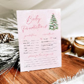 Invitation Jeu de prédiction de bébé pour l'arbre de Noël aux
