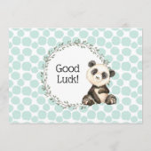 Invitation Jeu de prédictions de bébé mignonne Panda Bear (Dos)