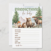 Invitation Jeu de prédictions pour la forêt Adventure Awaits (Devant)