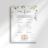 Invitation Jeu de prix Baby shower Arche de Noah