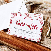 Invitation Jeu de Raffle Black Bow moderne élégant