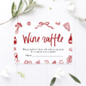 Invitation Jeu de Raffle Black Bow moderne élégant