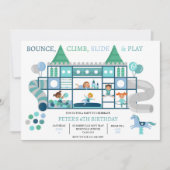 Invitation Jeu de rebondissements Anniversaire Fête Invitatio (Devant)