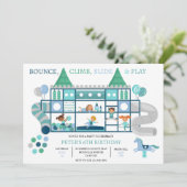 Invitation Jeu de rebondissements Anniversaire Fête Invitatio (Debout devant)