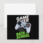 Invitation Jeu De Retour À L'École Funky Première Journée Éco (Devant / Derrière)