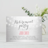 Invitation Jeu de retraite en argent de la chaîne moderne (Debout devant)