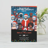 Invitation Jeu de rôle de chatbot ADULTE Noël de l'animal Rob (Debout devant)