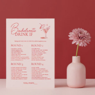 Invitation Jeu de soirée entre filles rétro autour des cockta