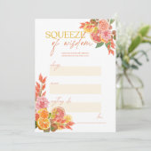 Invitation Jeu de Squeeze of Wisdom pour enterrement de vie d (Debout devant)