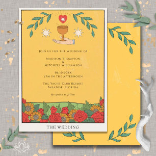 Invitation Jeu de Tarot Vintage Divination Mariage Mystique