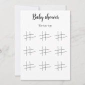Invitation Jeu de Tic Tac Toe imprimable pour Baby Shower, (Devant)