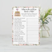 Invitation Jeu de voyage Fête des mariées (Debout devant)