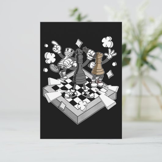 Invitation jeu d'échecs de matchs d'échecs (Debout devant)