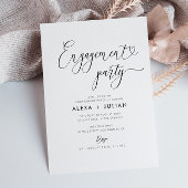 Invitation Jeu d'engagement en noir et blanc